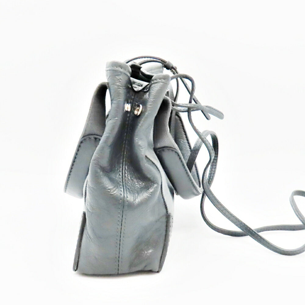 Balenciaga authentic luxury tote bag Navy leather craftsmanship