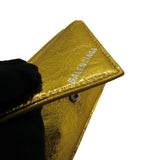 Authentic Balenciaga wallet Gold luxury fashion accessory