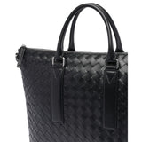 Close-up of Bottega Veneta totes hardware and fine stitching