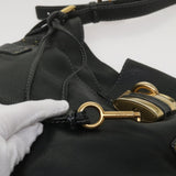 Side view of Chloe shoulder bag Black premium designer bag