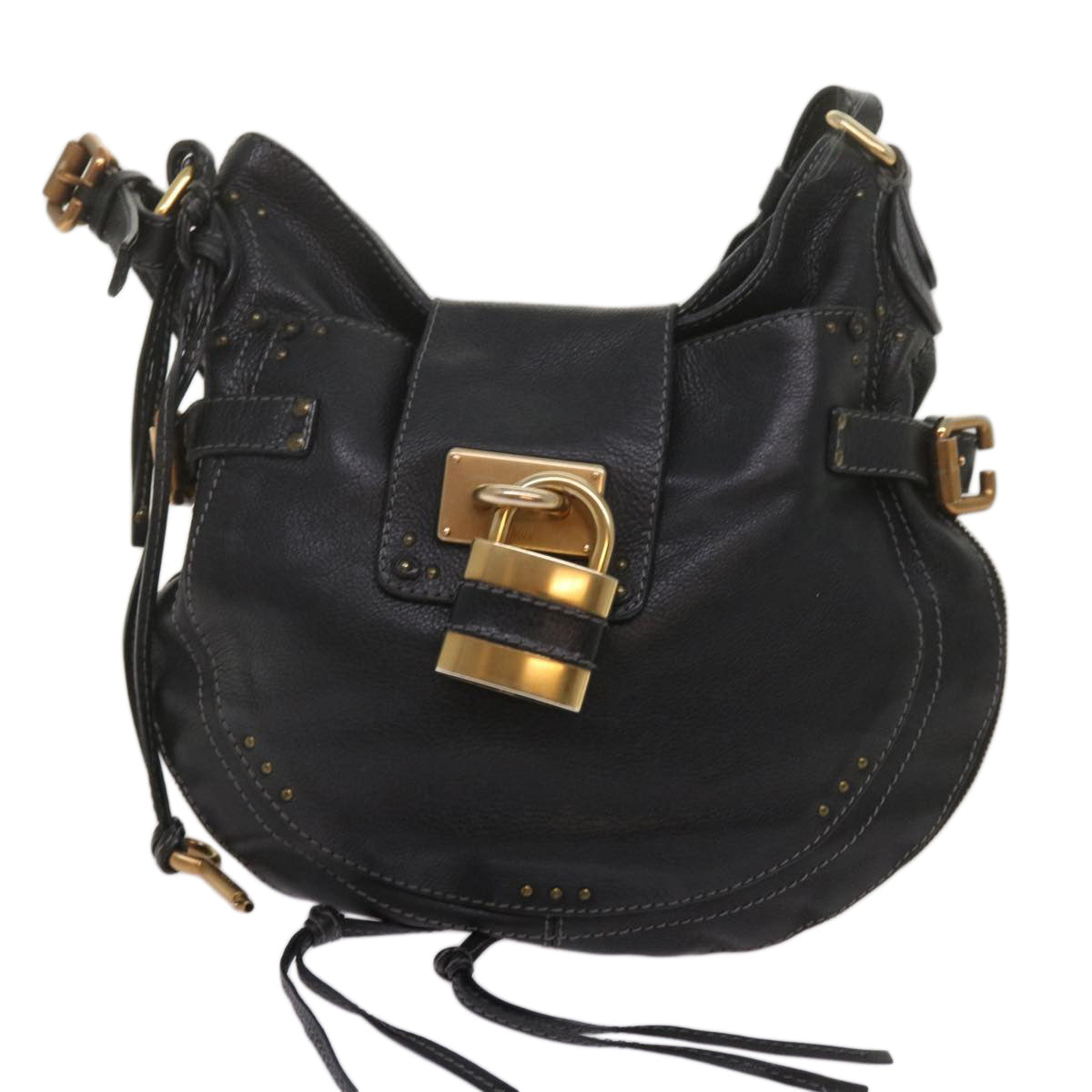 Authentic Chloe shoulder bag Black luxury fashion accessory