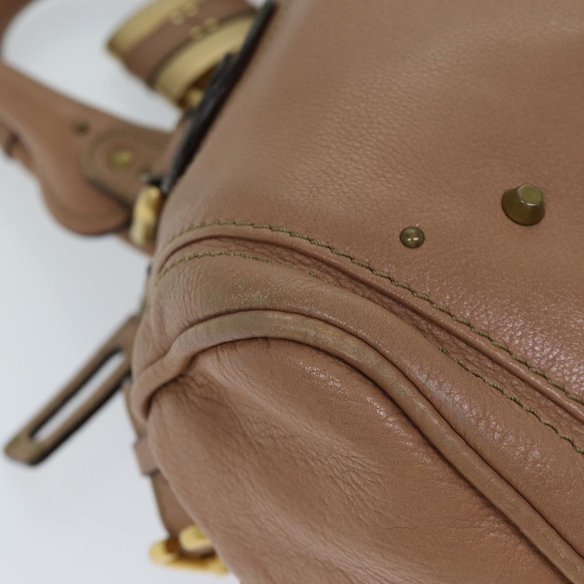 Chloe designer handbag leather closeup detail