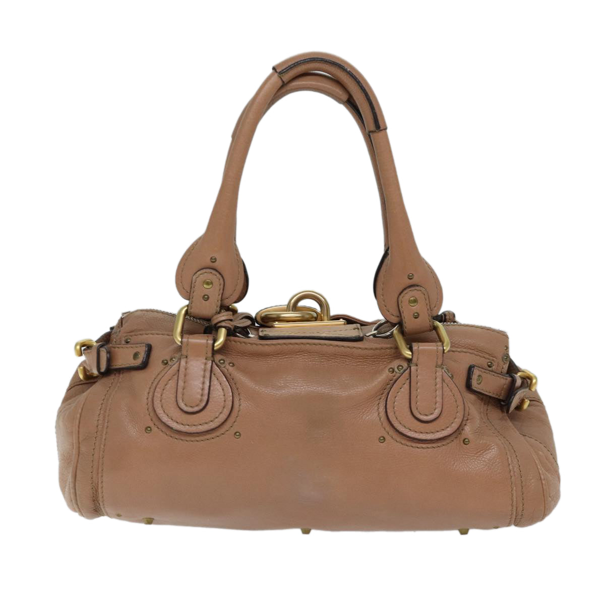 Side view of Chloe handbag Beige premium designer bag