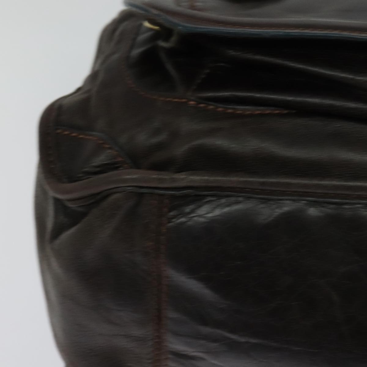 Side view of Chloe handbag Brown premium designer bag