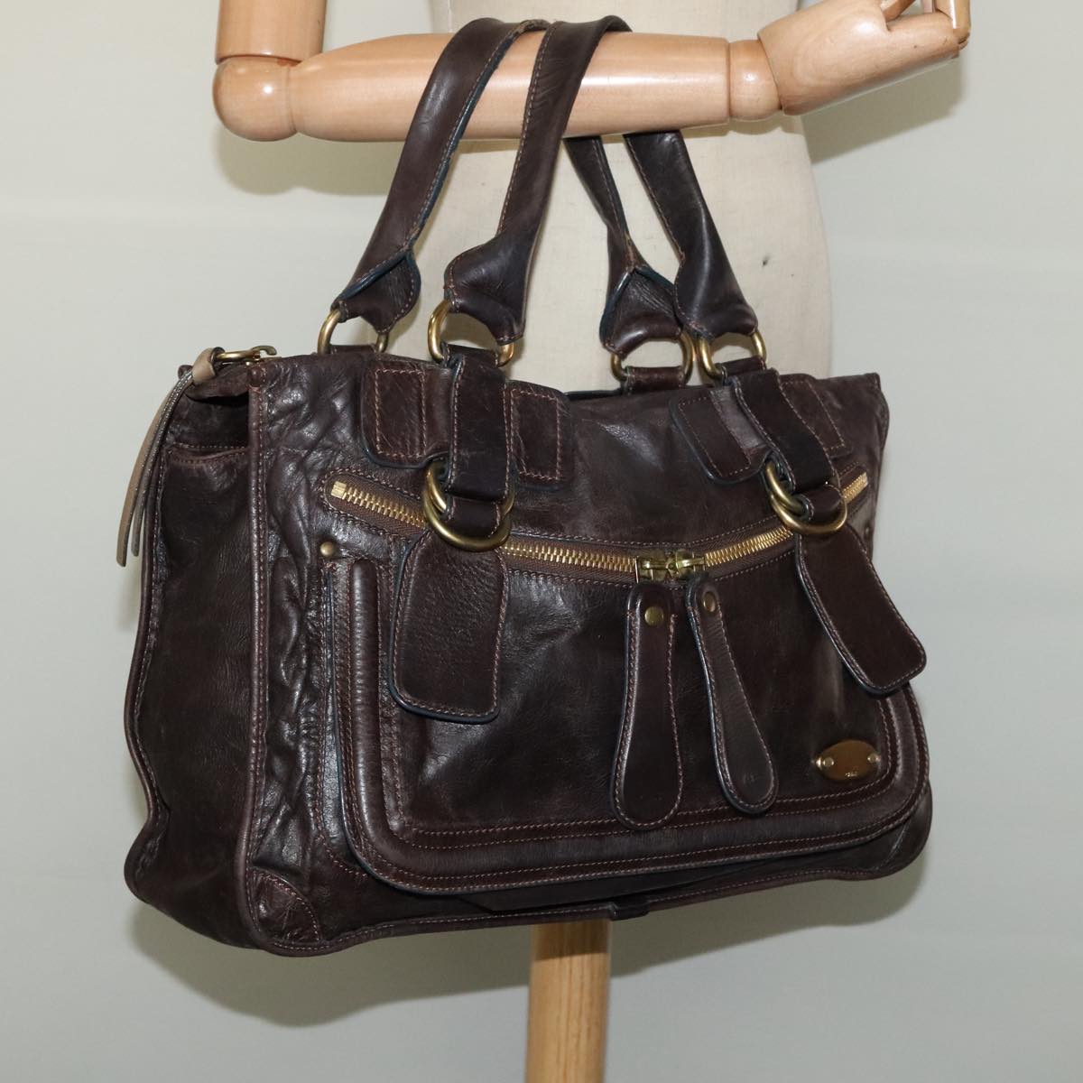 Authentic Chloe handbag Brown luxury fashion accessory