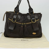 Chloe designer handbag leather closeup detail