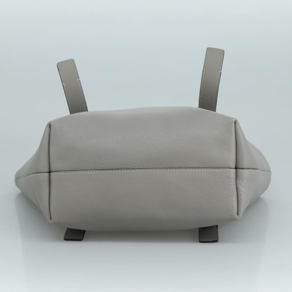 Criselune elegant leather Tote Bag side view