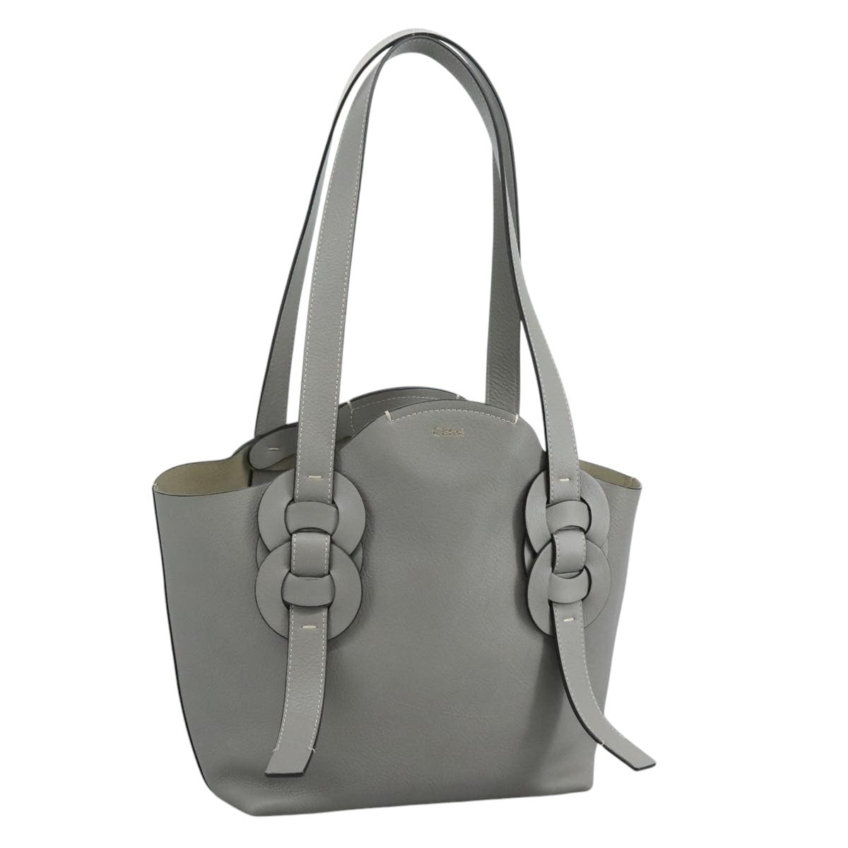 Criselune elegant leather Tote Bag top view