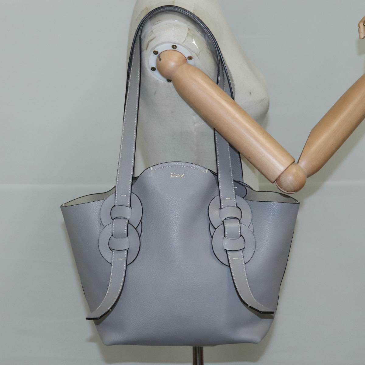 Criselune elegant leather Tote Bag top view
