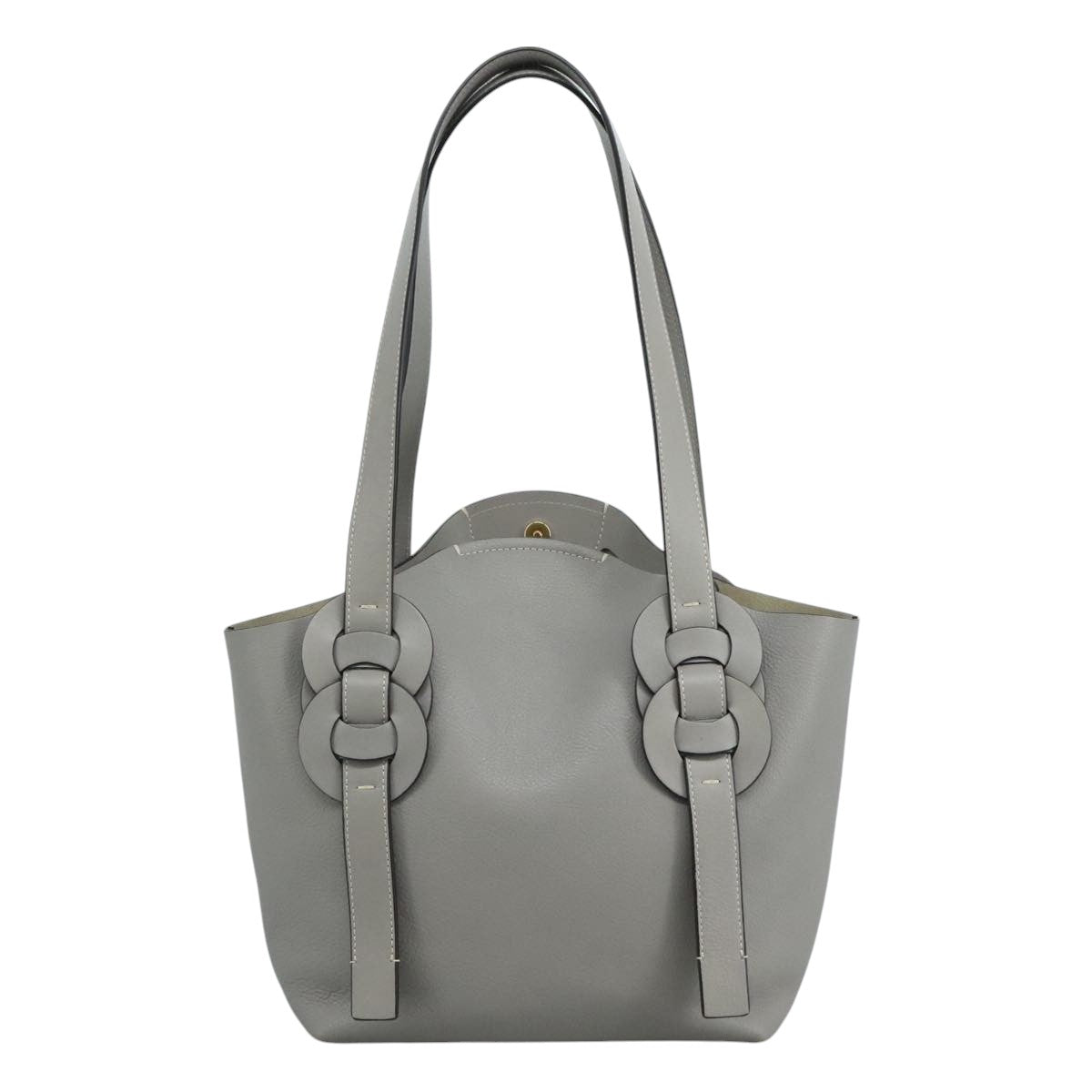 Criselune elegant leather Tote Bag top view