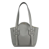 Chloe women's tote bag Gray luxury designer leather