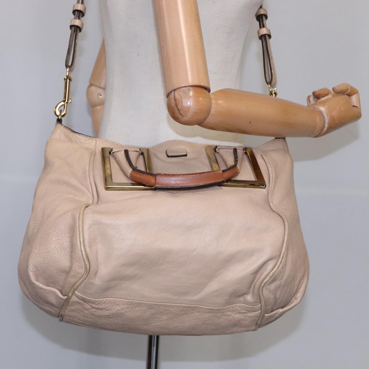 Authentic Chloe handbag Beige luxury fashion accessory