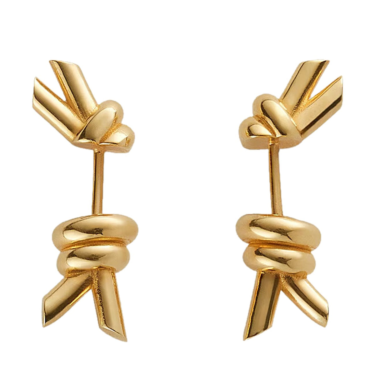 Bottega Veneta Jewellery? Bottega Veneta Women Knot Stud Earrings Elegant Everyday Fine Jewellery