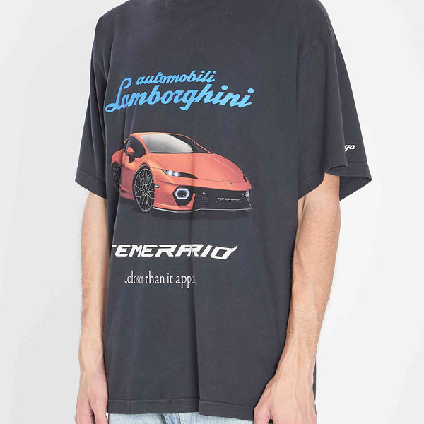 Balenciaga T-Shirts? Balenciaga Men Lamborghini T-Shirt Premium Designer Cotton T-Shirt