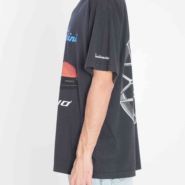 Balenciaga T-Shirts? Balenciaga Men Lamborghini T-Shirt Premium Designer Cotton T-Shirt