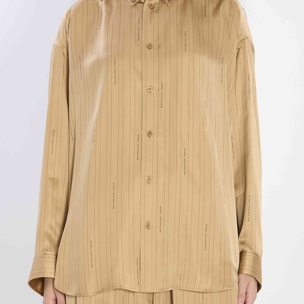 Balenciaga Tops? Balenciaga Women Satin Shirt Premium Designer Casual Top