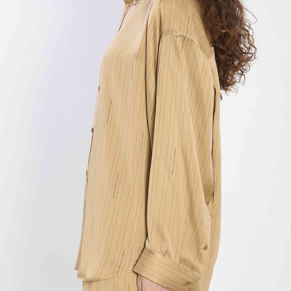 Balenciaga Tops? Balenciaga Women Satin Shirt Premium Designer Casual Top