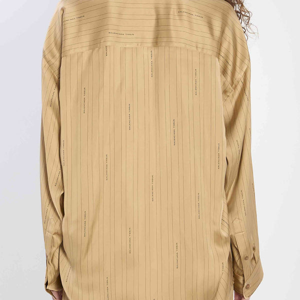 Balenciaga Tops? Balenciaga Women Satin Shirt Elegant Everyday Designer Top