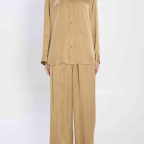 Balenciaga Tops? Balenciaga Women Satin Shirt Elegant Everyday Designer Top