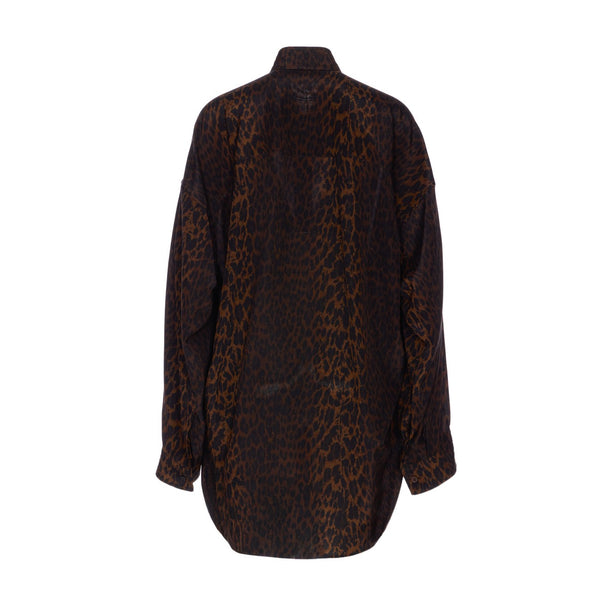 Balenciaga Tops? Balenciaga Women Leopard Print Shirt Premium Designer Casual Top