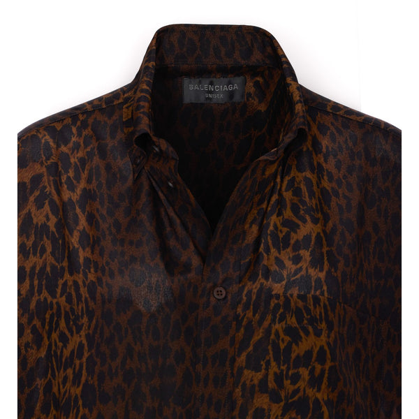 Balenciaga Tops? Balenciaga Women Leopard Print Shirt Premium Designer Casual Top