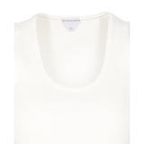Close-up of Bottega Veneta tee shirts hardware and fine stitching