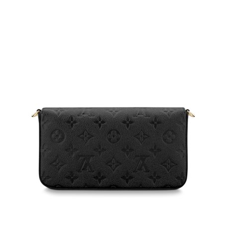 Louis Vuitton Bags Louis Vuitton Pochette Félicie Monogram Empreinte Black Elegant Everyday Designer Handbag