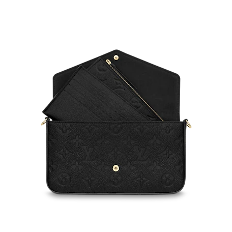 Louis Vuitton Pochette Félicie Monogram Empreinte  Black