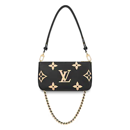 Louis Vuitton Bags? Louis Vuitton Multi Pochette Accessoires Bicolor Monogram Empreinte Premium Designer Shoulder Bag