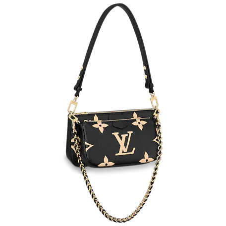 Louis Vuitton Bags? Louis Vuitton Multi Pochette Accessoires Bicolor Monogram Empreinte Premium Designer Shoulder Bag