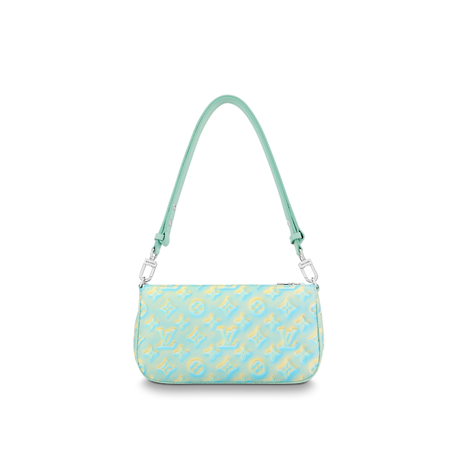 Bags? Multi Pochette Accessoires - Vert d'eau- Monogram Empreinte Leather Luxury Designer Leather Handbag