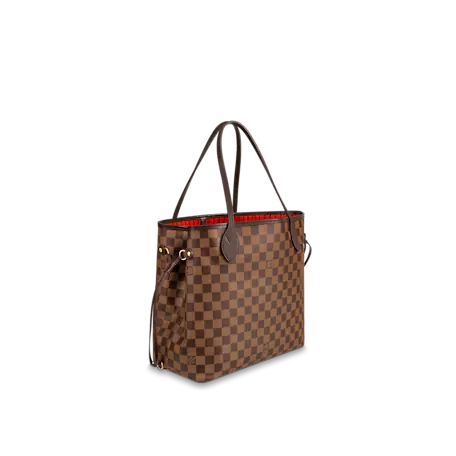 Bags? Neverfull MM Damier Ebene In Brown Luxury Designer Leather Handbag