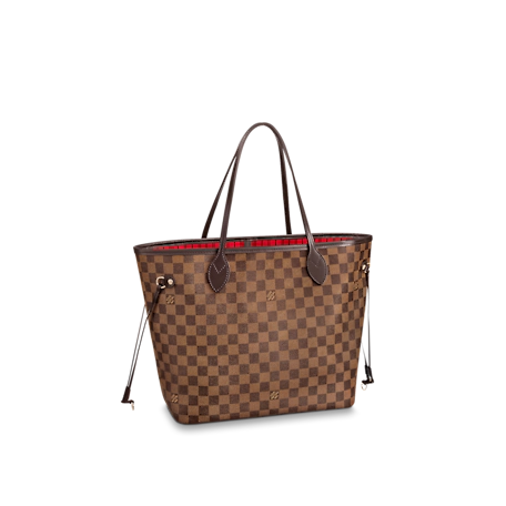 Bags? Neverfull MM Damier Ebene In Brown Luxury Designer Leather Handbag