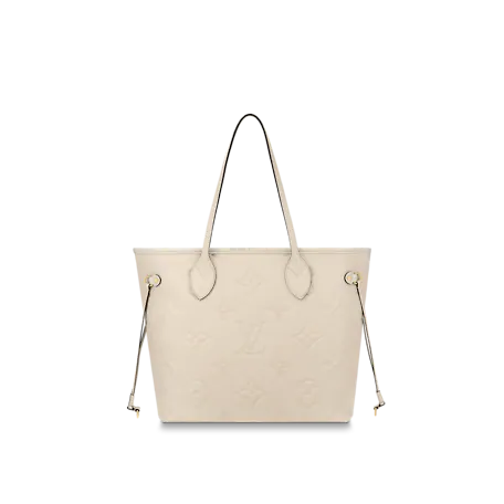 Neverfull MM Monogram Empreinte Leather In Cream