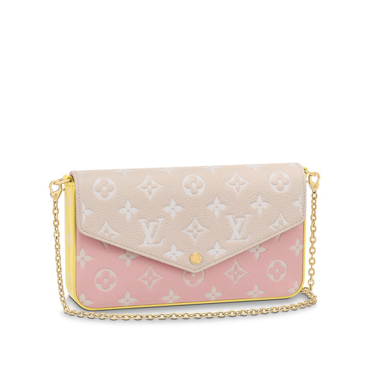 Louis Vuitton Pochette Félicie -Pink/Beige/Yellow