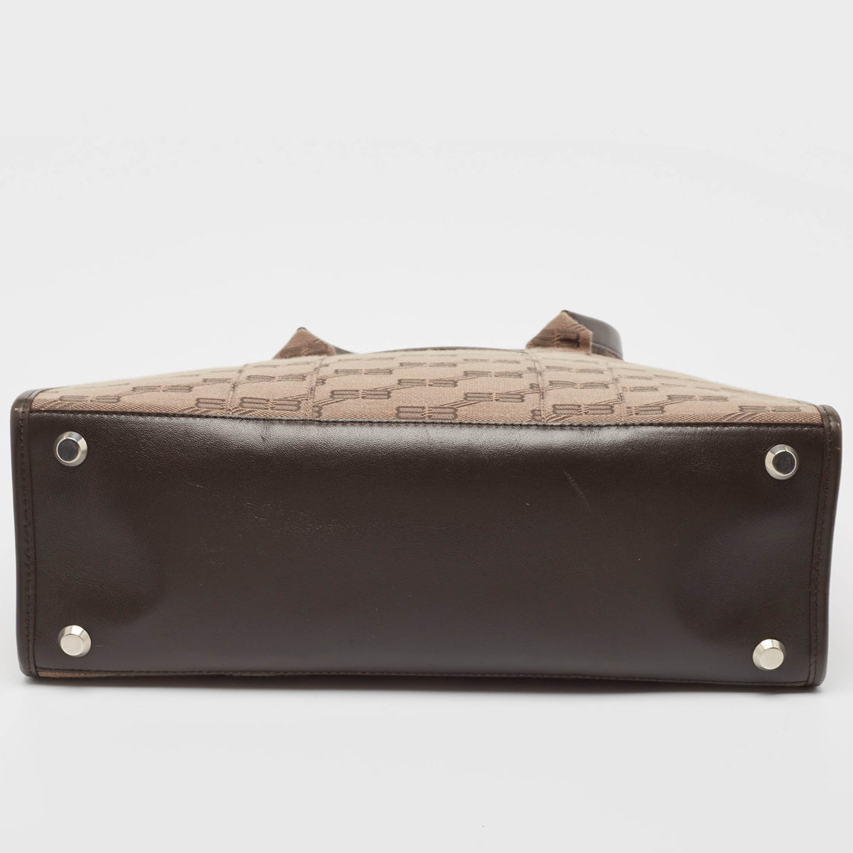 Balenciaga Beige/Brown BB Monogram Canvas and Leather Medium Hardware Tote | Designer Luxury Handbag