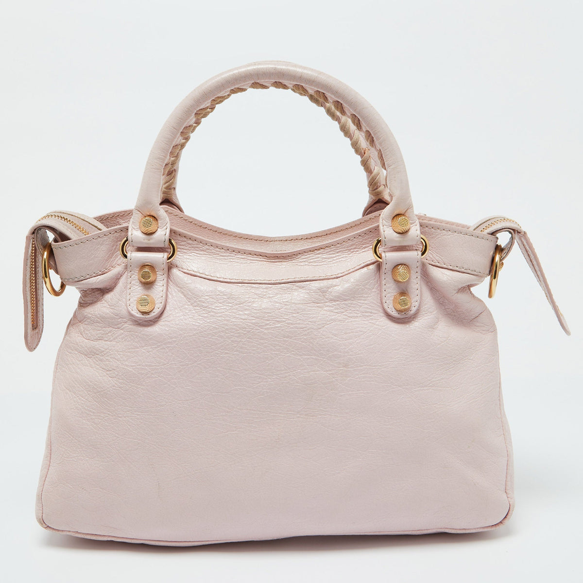 Balenciaga Rouse Poudre Leather RGH Town Bag | Designer Luxury Handbag