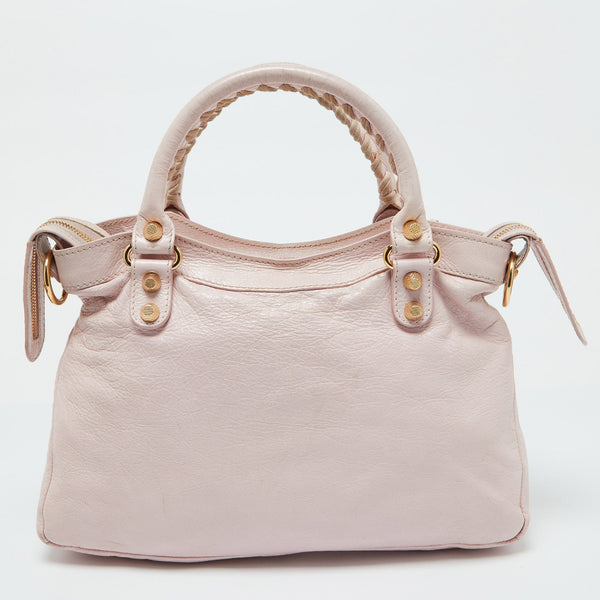 Balenciaga Rouse Poudre Leather RGH Town Bag | Designer Luxury Handbag