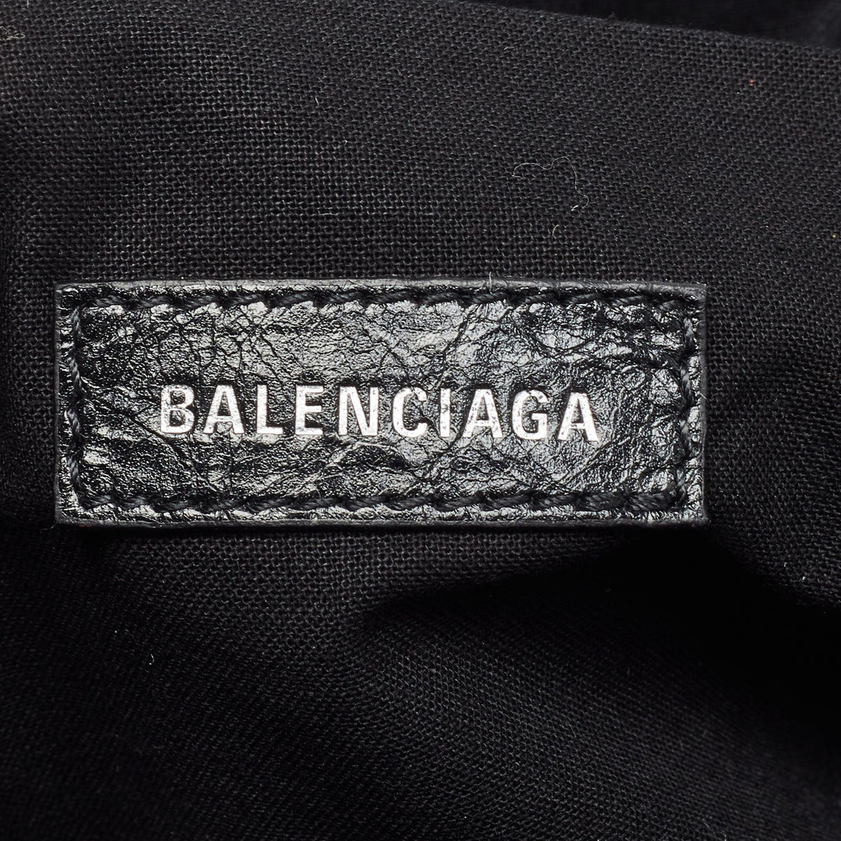 Balenciaga Black Leather SGH Flat Wristlet Clutch | Designer Clutch Bag