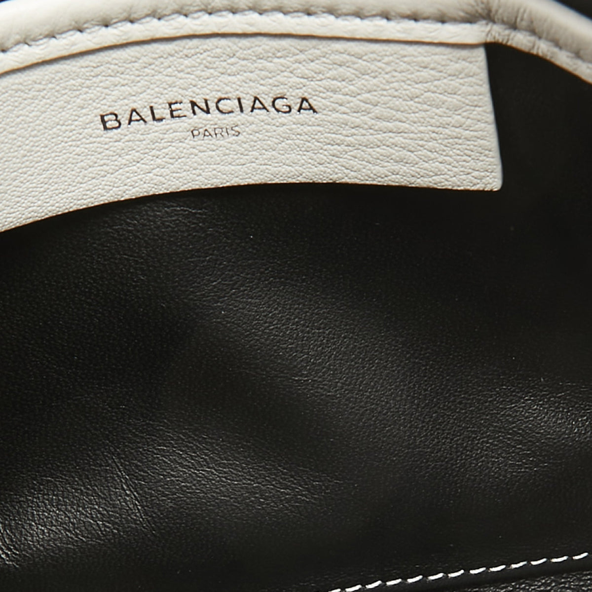 Balenciaga White Leather Zip Pouch | Premium Designer Piece