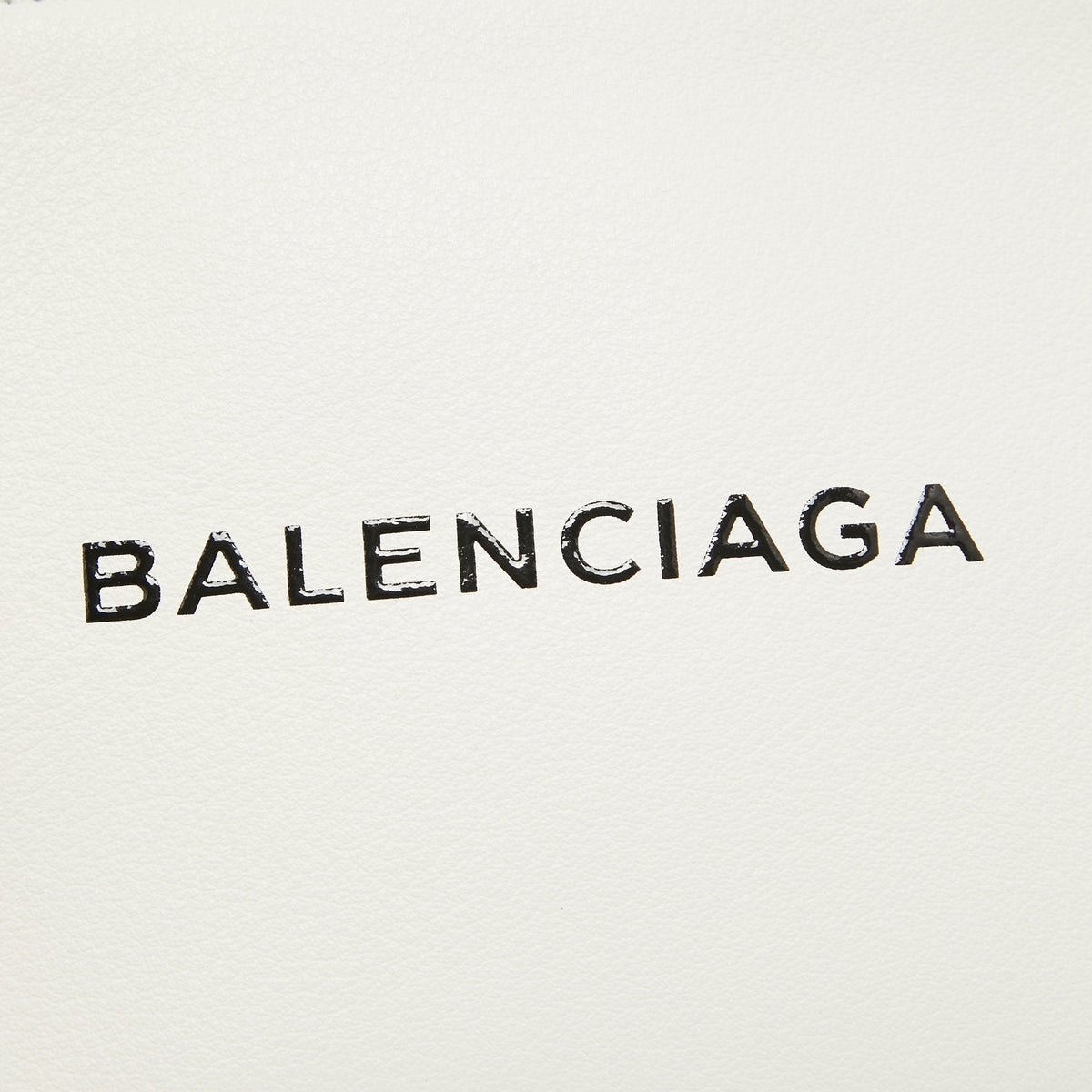 Balenciaga White Leather Zip Pouch | Premium Designer Piece