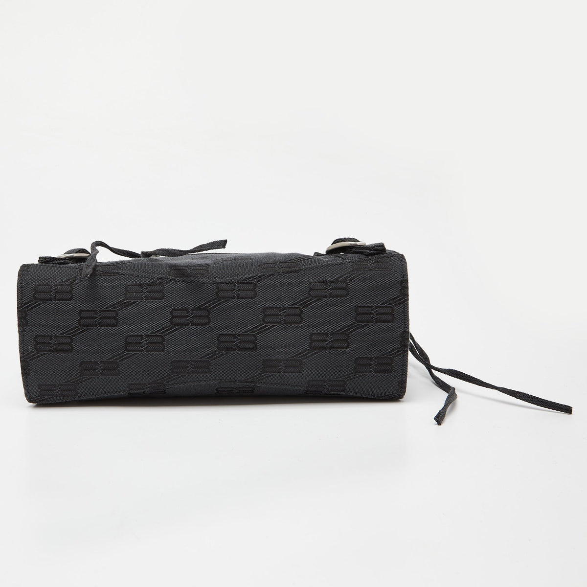 Balenciaga Black BB Monogram Canvas XS Neo Cagole Bag | Studded Leather Shoulder Bag