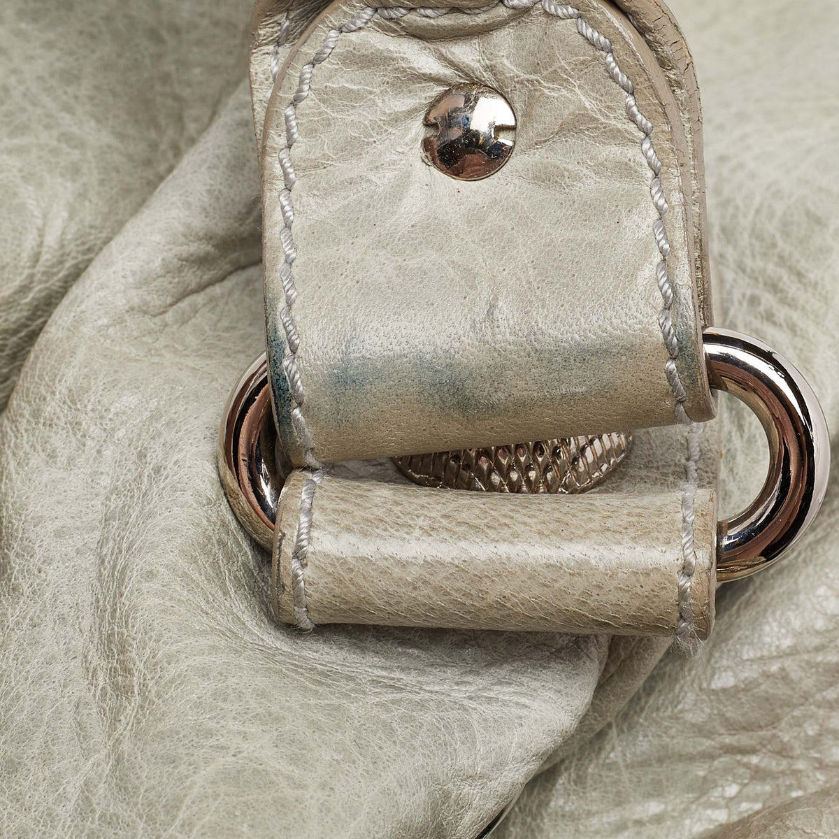 Balenciaga Argent Leather GSH Pompon Hobo | Casual Luxury Hobo Bag