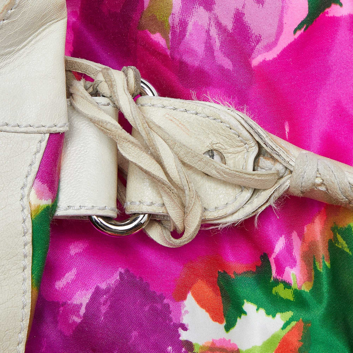Balenciaga Multicolor Printed Nylon and Leather GSH Brief Bag | Designer Luxury Handbag