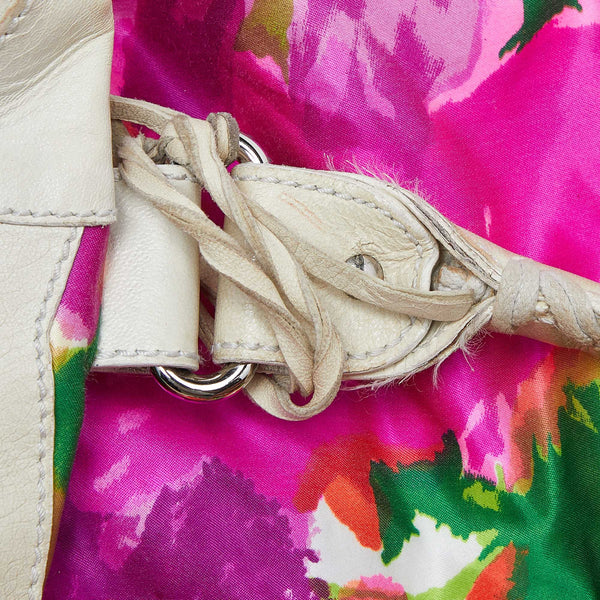 Balenciaga Multicolor Printed Nylon and Leather GSH Brief Bag | Designer Luxury Handbag