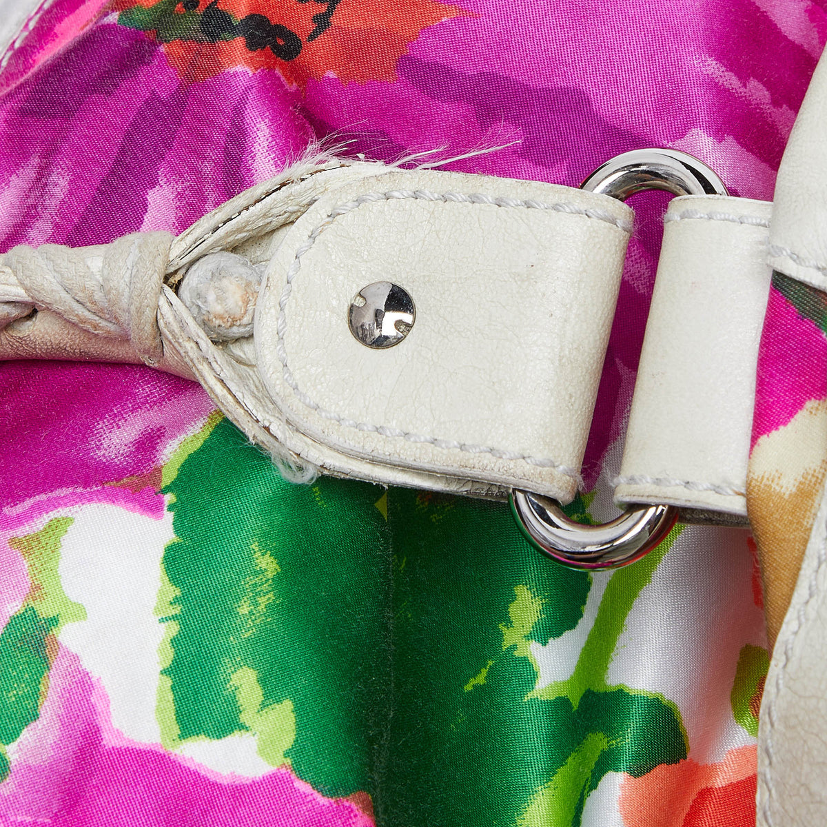 Balenciaga Multicolor Printed Nylon and Leather GSH Brief Bag | Designer Luxury Handbag
