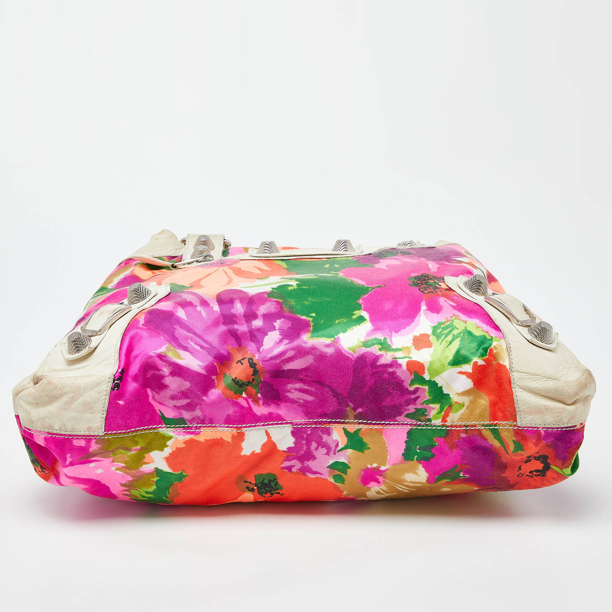 Balenciaga Multicolor Printed Nylon and Leather GSH Brief Bag | Designer Luxury Handbag