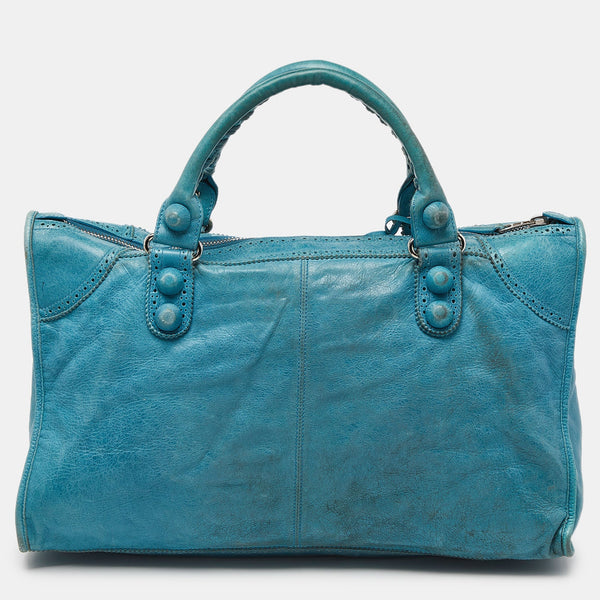 Balenciaga Cyclade Leather Brogues Work Tote | Premium Designer Piece