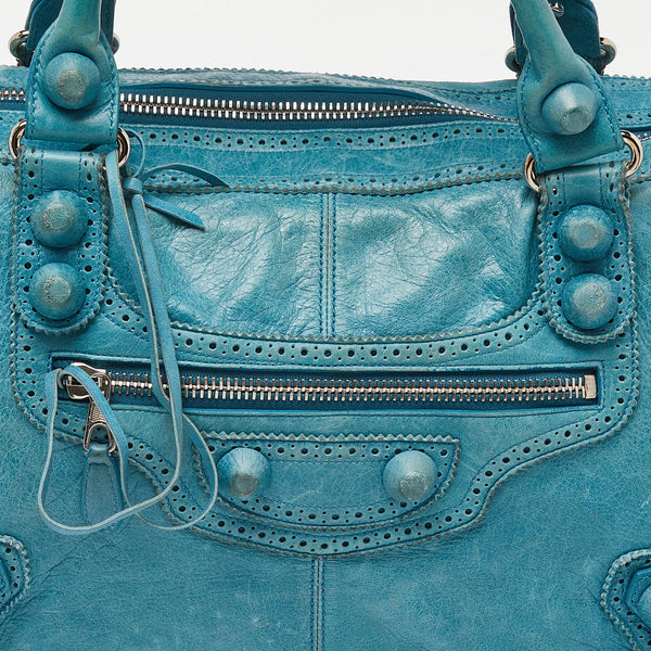 Balenciaga Cyclade Leather Brogues Work Tote | Premium Designer Piece