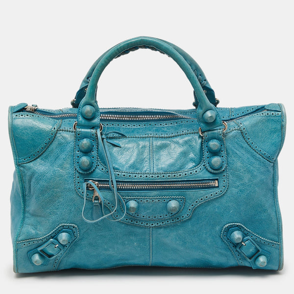 Balenciaga Cyclade Leather Brogues Work Tote | Premium Designer Piece